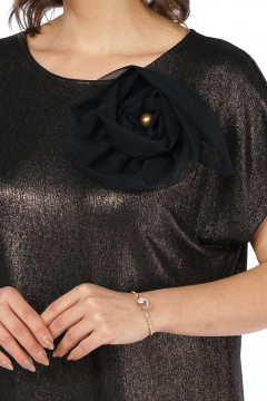 Блуза, брюки Alani Collection 2469 коричневый - фото 5