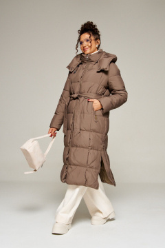 Пальто Beautiful&Free 8014 молочный_шоколад - фото 3