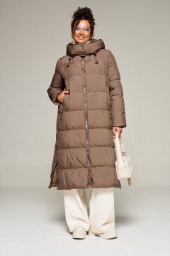 Пальто Beautiful&Free 8014 молочный_шоколад - фото 1