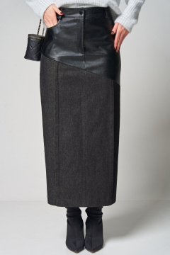 Юбка Laikony L-273-2 черный - фото 3