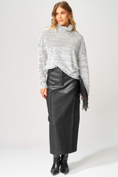 Юбка Laikony L-273-2 черный - фото 2