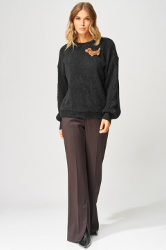 Брюки Laikony L-343-2 шоколадный - фото 1