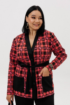 Брюки, жакет Anastasia 1291 черно-розовый - фото 2