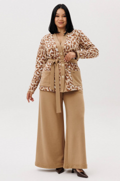 Брюки, жакет Anastasia 1292 бежевый(анималистический_принт) - фото 2