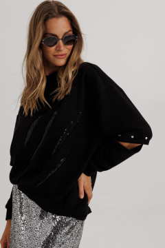 Джемпер Ларс Стиль 1148 черный - фото 1