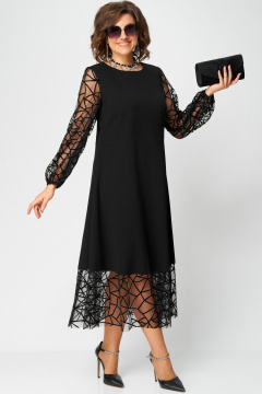 Платье EVA GRANT 7225Д черный - фото 2