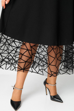 Платье EVA GRANT 7225Д черный - фото 4