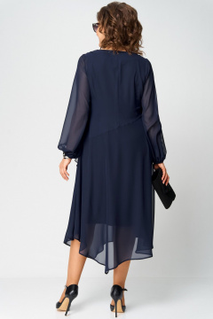 Платье EVA GRANT 7122В темно-синий - фото 5