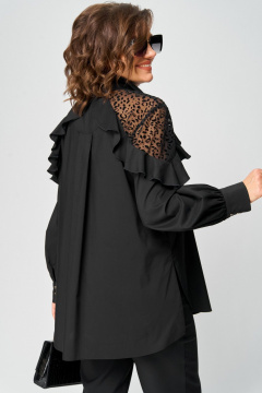 Блуза EVA GRANT 7174-1 черный - фото 5