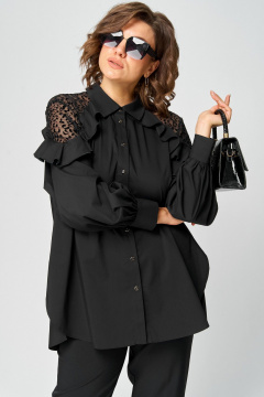 Блуза EVA GRANT 7174-1 черный - фото 1