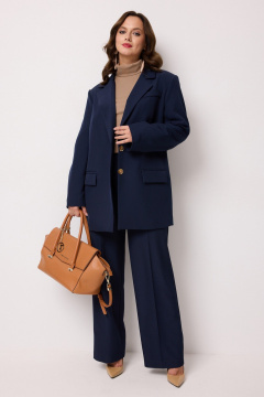 Брюки, джемпер, жакет Твой имидж 2287  темно-синий - фото 3