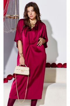 Платье Vittoria Queen 26373 вишневый - фото 3