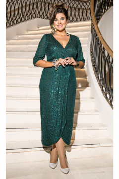 Платье Vittoria Queen 26653 изумрудный - фото 1