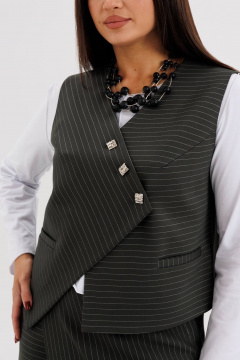 Джемпер, жилет, юбка Fantazia Mod 5282 зеленый - фото 5