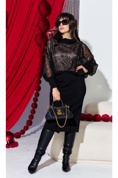 Платье Vittoria Queen 27353 черный - фото 4