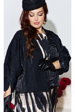 Жакет, платье Vittoria Queen 27493 черно-бежевый - фото 3