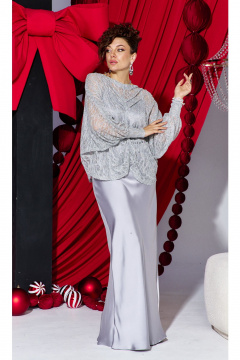 Блуза, топ, юбка Vittoria Queen 27653 серебристый - фото 1