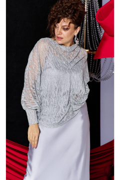 Блуза, топ, юбка Vittoria Queen 27653 серебристый - фото 5