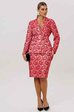 Жакет, юбка Anelli 1741 китайский_красный - фото 2