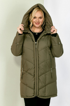 Пальто Shetti 2204 олива - фото 5