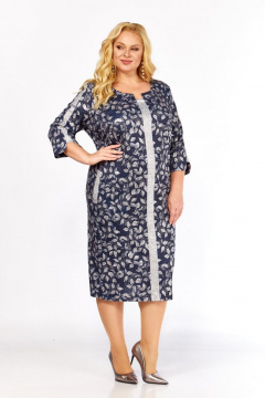 Платье СиБон 0211 синий - фото 3