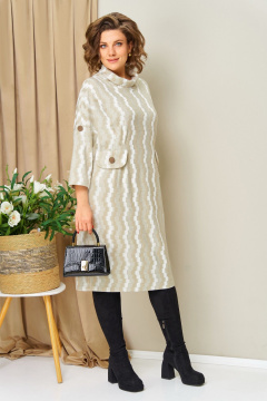 Платье VOLNA 1448 светло-бежевый - фото 4