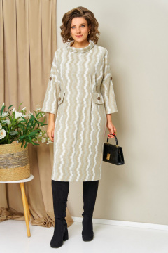 Платье VOLNA 1448 светло-бежевый - фото 1