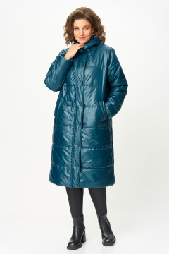 Пальто ANASTASIA MAK 1026 морская_волна - фото 1