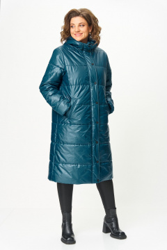 Пальто ANASTASIA MAK 1026 морская_волна - фото 2