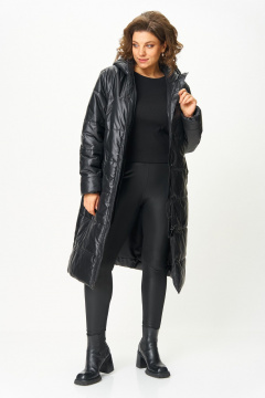 Пальто ANASTASIA MAK 1026 черный - фото 4