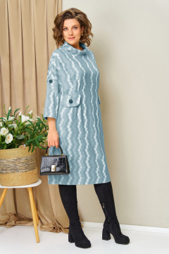 Платье VOLNA 1448 голубой - фото 3