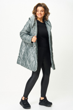 Полупальто ANASTASIA MAK 1055-1 мох - фото 4