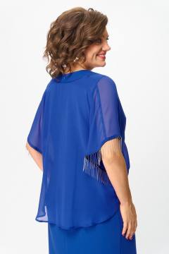 Платье ANASTASIA MAK 1293 василек - фото 4