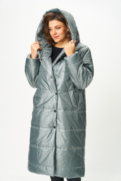 Пальто ANASTASIA MAK 3011 мох - фото 4