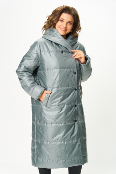 Пальто ANASTASIA MAK 3011 мох - фото 3