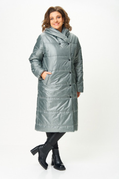 Пальто ANASTASIA MAK 3011 мох - фото 2