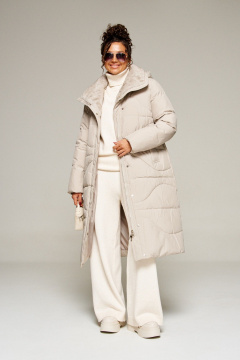 Пальто Beautiful&Free 8012 кремовый - фото 2