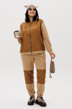 Брюки, джемпер Anastasia 1137.3 карамель - фото 5