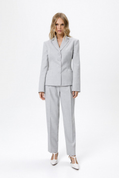 Брюки, жакет PiRS 6227 светло-серый - фото 5