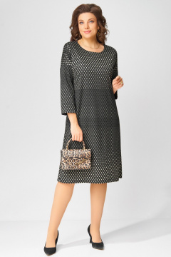 Платье Fita 5101 черно-бежевый - фото 1