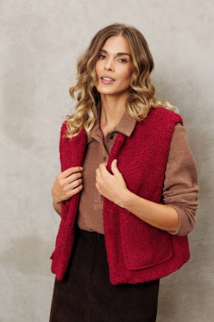 Жилет Gizart 15408/1 бордовый - фото 5