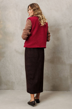 Жилет Gizart 15408/1 бордовый - фото 3