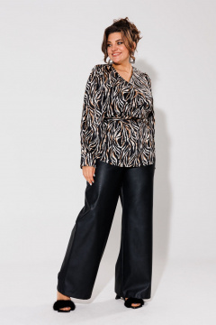 Блуза Anelli 1735 африканская_зебра - фото 5