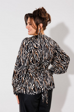 Блуза Anelli 1735 африканская_зебра - фото 4