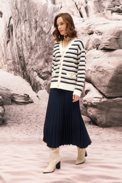 Жакет Barbara Geratti С4743BG белый/т. синий - фото 2