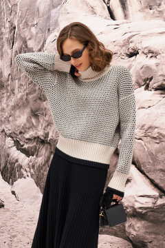 Свитер Barbara Geratti С4835BG туман/черный - фото 1