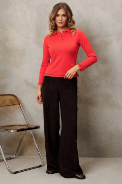 Брюки, джемпер Gizart 5419 шоколадный,  морковный - фото 1