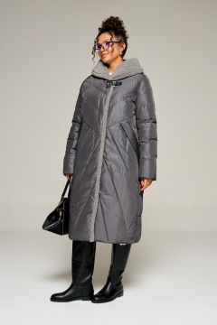 Пальто Beautiful&Free 8017 графит - фото 1