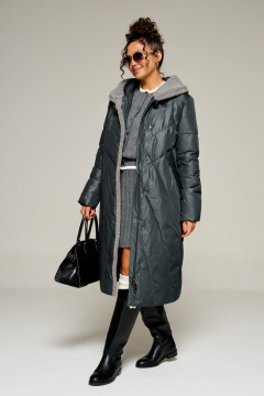 Пальто Beautiful&Free 8017 иссиня-черный - фото 5