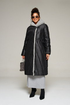 Пальто Beautiful&Free 8017 черный - фото 1